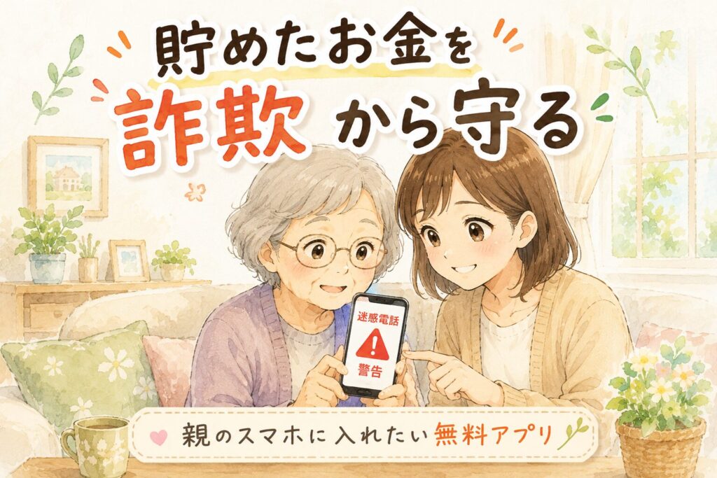 貯めたお金を詐欺から守る 親のスマホに入れたい無料アプリ
