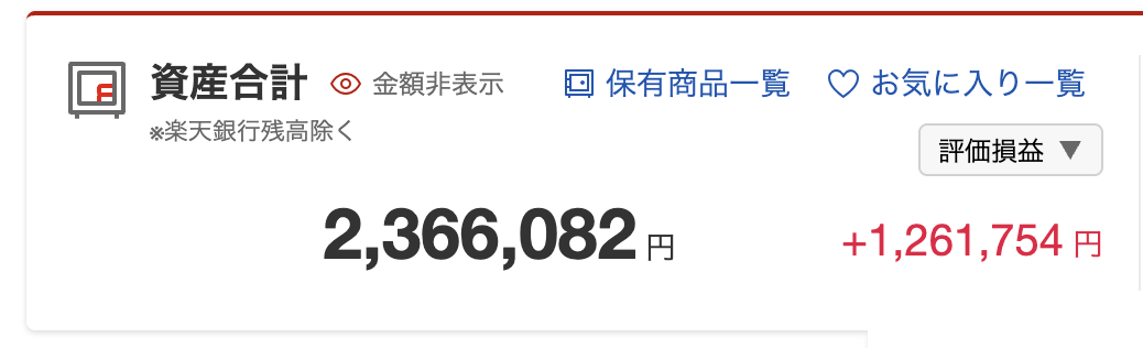 子どもの未成年口座の資産合計(2,366,082円)